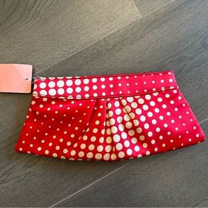 NEW Lauren Merkin silk clutch